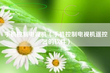 手机控制电视机（手机控制电视机遥控器的软件）